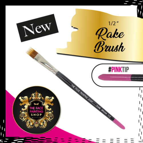 The Face Painting Shop 1-2 Inch Rake Brush (1/2 RAKE BRUSH)